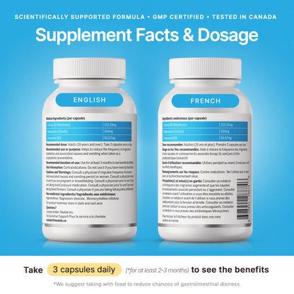 3graine Neurologist-Recommended Daily Migraine Prevention Supplement