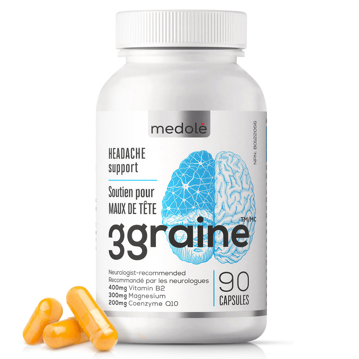 3graine Neurologist-Recommended Daily Migraine Prevention Supplement