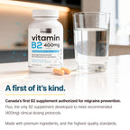 Vitamin B2 400mg for Migraine Prevention (120 Capsule / 2 Month Supply)